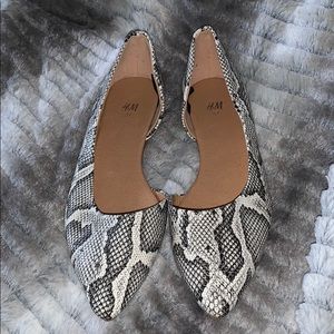 H&M Snakeskin Flats